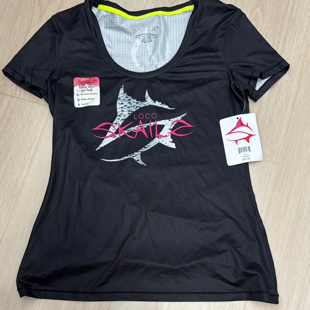 Women's Black Graphic Top